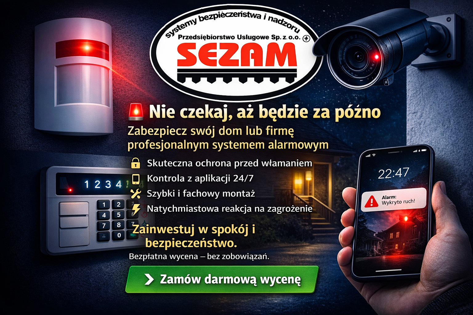 Bezpieczny Dom ze stacją monitorowania